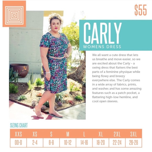 LuLaRoe Carly Aztec Tribal Dress - Picture 5 of 7